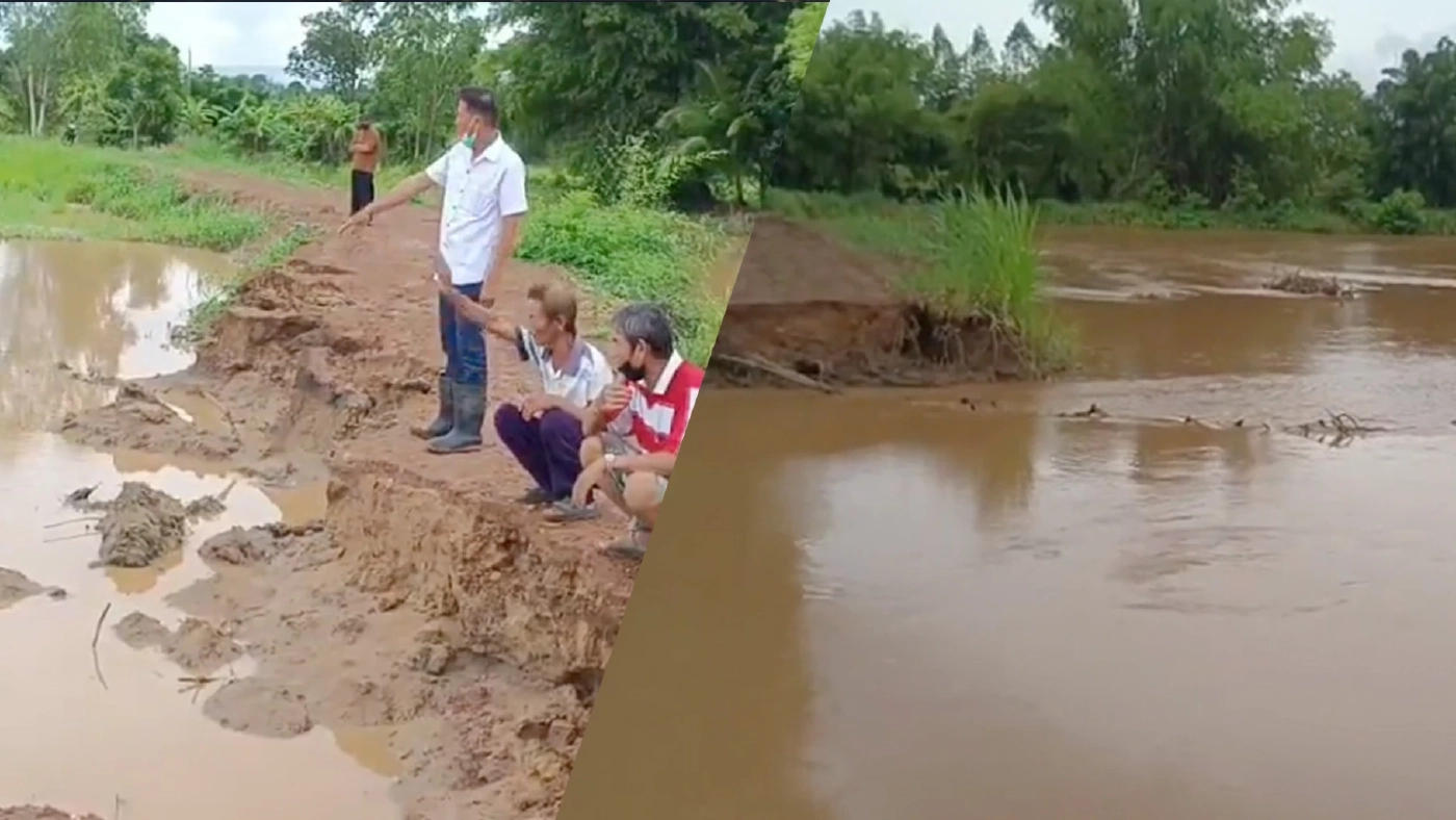น้ำป่าจากเทือกเขาพังเหย ไหลซัด "พนังกั้นน้ำ" ในพื้นที่ "ชัยภูมิ" แตก ท่วมไร่นา บ้านเรือนชาวบ้าน น้ำป่าจากเทือกเขาพังเหย ไหลซัด "พนังกั้นน้ำ" ในพื้นที่ "ชัยภูมิ" แตก ท่วมไร่นา บ้านเรือนชาวบ้าน