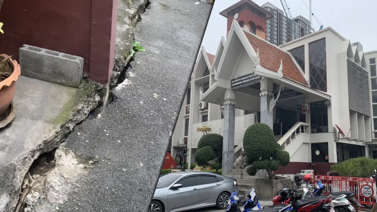 พื้นทรุด "โรงพัก-ดับเพลิงหัวหมาก" แค่ตื่นตระหนก แต่ยังบริการปชช.ต่อเนื่อง