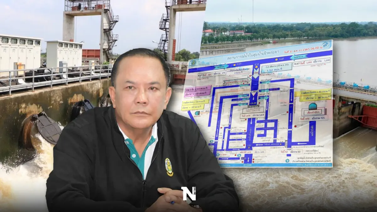 ส่งสัญญาณน้ำเหนือเพิ่ม "กรมชลประทาน"ปรับเพิ่มการระบายน้ำเขื่อนเจ้าพระยา ส่งสัญญาณน้ำเหนือเพิ่ม "กรมชลประทาน"ปรับเพิ่มการระบายน้ำเขื่อนเจ้าพระยา