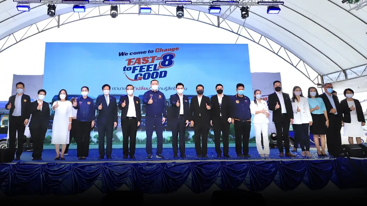 รมว.สุชาติ ส่ง เลขาสุเทพ ร่วมเปิดงานให้บริการรถไฟฟ้าสาย 8 เพิ่มการจ้างงาน สร้างรายได้สูงถึง 30,000 บาทต่อเดือน
