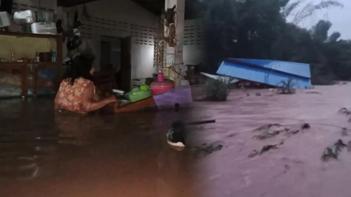 สลด ! น้ำป่าท่วมพิษณุโลก กระทบนับร้อยหลังคาเรือน ผัวเมียถูกไฟฟ้าช็อตดับ สลด ! น้ำป่าท่วมพิษณุโลก กระทบนับร้อยหลังคาเรือน ผัวเมียถูกไฟฟ้าช็อตดับ