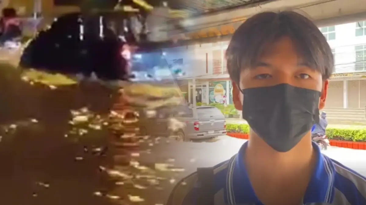 “น.ศ.หนุ่ม” เปิดใจเล่านาทีชีวิต หวิดดับ ถูกไฟดูดกลางถนน ”น้ำท่วมระยอง”