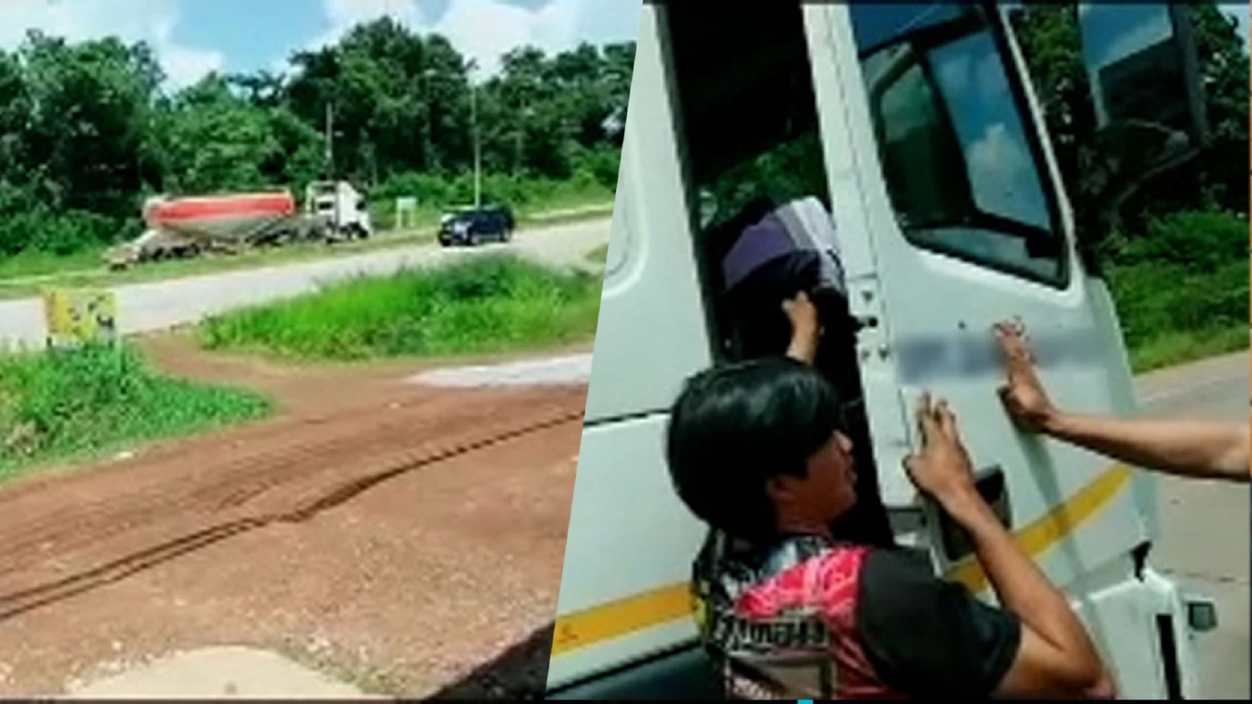 ชีวิตหลังพวงมาลัย กลุ่มวัยรุ่นช่วยโชเฟอร์รถบรรทุกหมดสติ