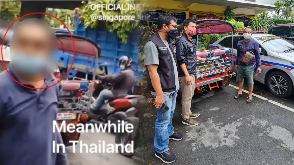 จับปรับ 400 โชเฟอร์ตุ๊กตุ๊กหัวร้อน โขกค่าโดยสาร ชี้หน้าด่า นทท.สิงคโปร์ จับปรับ 400 โชเฟอร์ตุ๊กตุ๊กหัวร้อน โขกค่าโดยสาร ชี้หน้าด่า นทท.สิงคโปร์