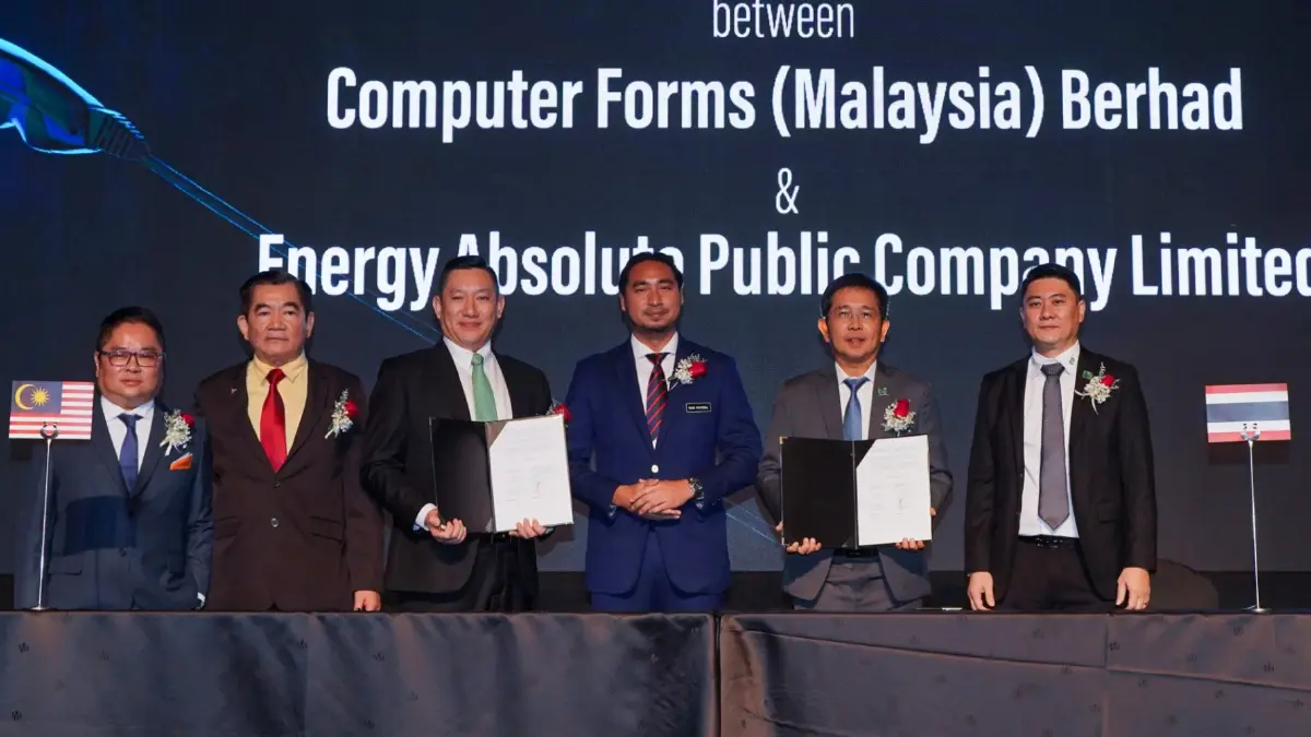 EA ส่งบ.ย่อย จับมือ “COMPUTER FORMS (MALAYSIA)  BERHAD”  พันธมิตรใหญ่ในมาเลเซีย ลงนาม HOA ลุยพัฒนาระบบขนส่งมวลชนไฟฟ้าเต็มรูปแบบ