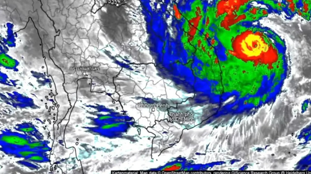 กรมอุตุ ประกาศ ฉ.21 "พายุโนรู” ระวังอันตรายจากฝนตกหนัก-หนักมากและฝนที่ตกสะสม