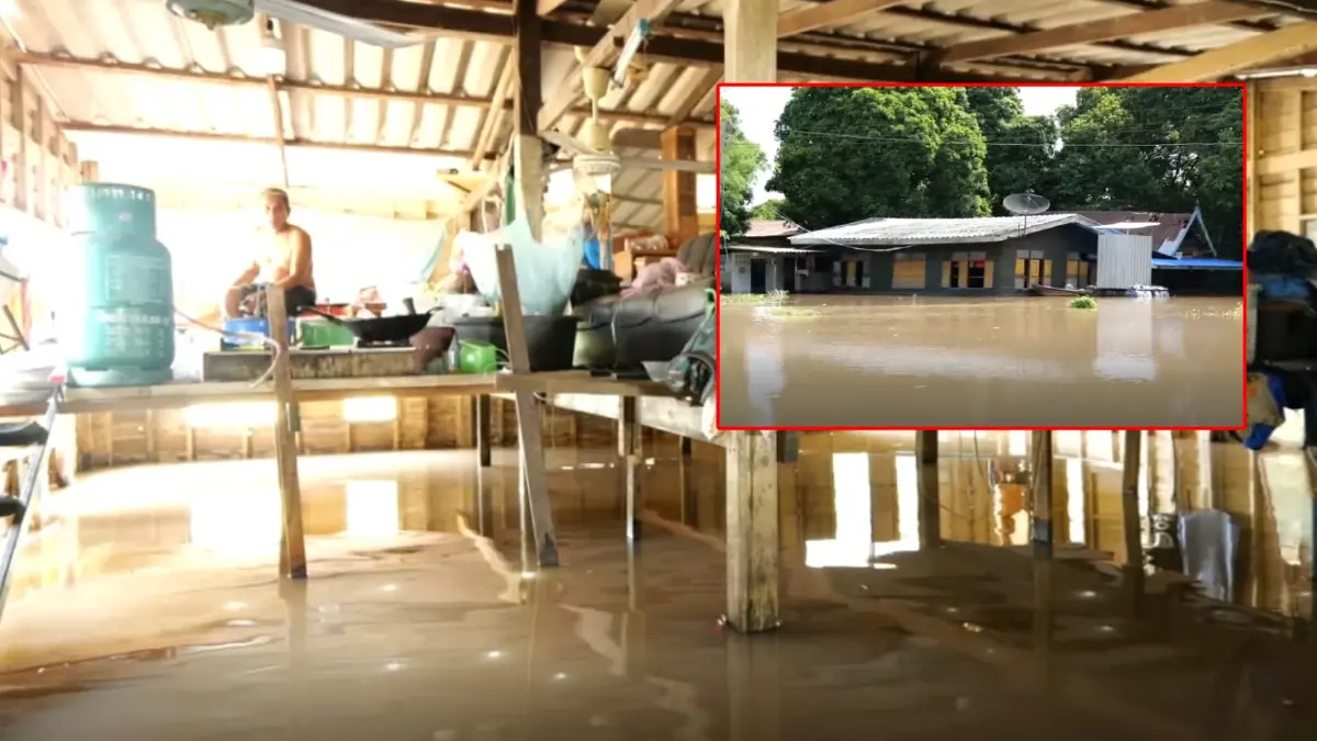 น้ำท่วมหนัก “ชาวผักไห่” ระทม งัดพื้นบ้านยกติดหลังคา นอนกลางน้ำนาน 2 เดือน