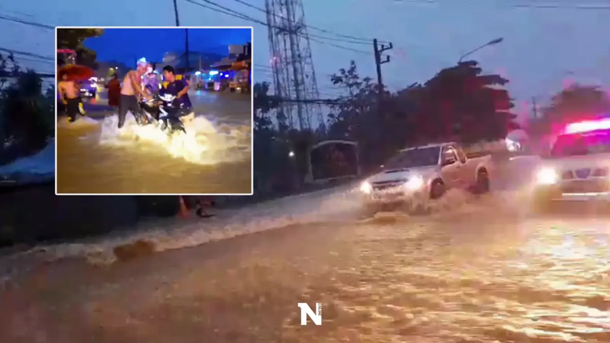 สุดระทึก! ฝนถล่มวังน้ำเขียว น้ำป่าทะลัก ชาวบ้านอ่วมหนัก (มีคลิป)