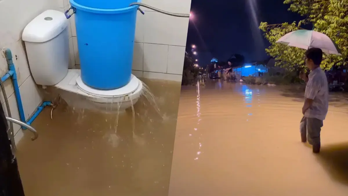 บางละมุงอ่วม ! ฝนตกน้ำท่วมหนักทะลักชักโครก บางละมุงอ่วม ! ฝนตกน้ำท่วมหนักทะลักชักโครก