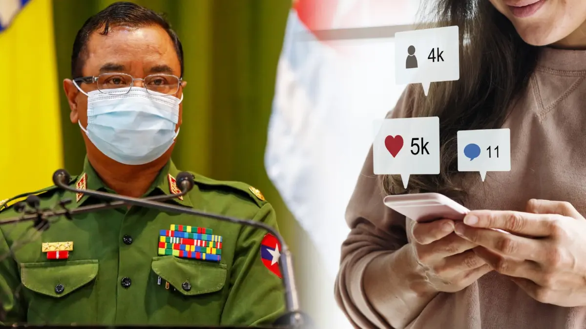 รัฐบาลทหารเมียนมาเตือน กดไลก์ฝ่ายตรงข้ามอาจติดคุก 10 ปี รัฐบาลทหารเมียนมาเตือน กดไลก์ฝ่ายตรงข้ามอาจติดคุก 10 ปี