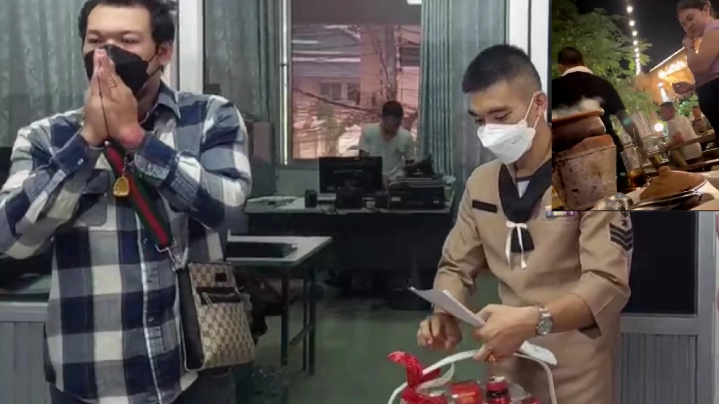 จบแล้ว มือตบจ่าทหารเรือ ไม่คารวะกับผู้การ หอบกระเช้าขอโทษ (มีคลิป)