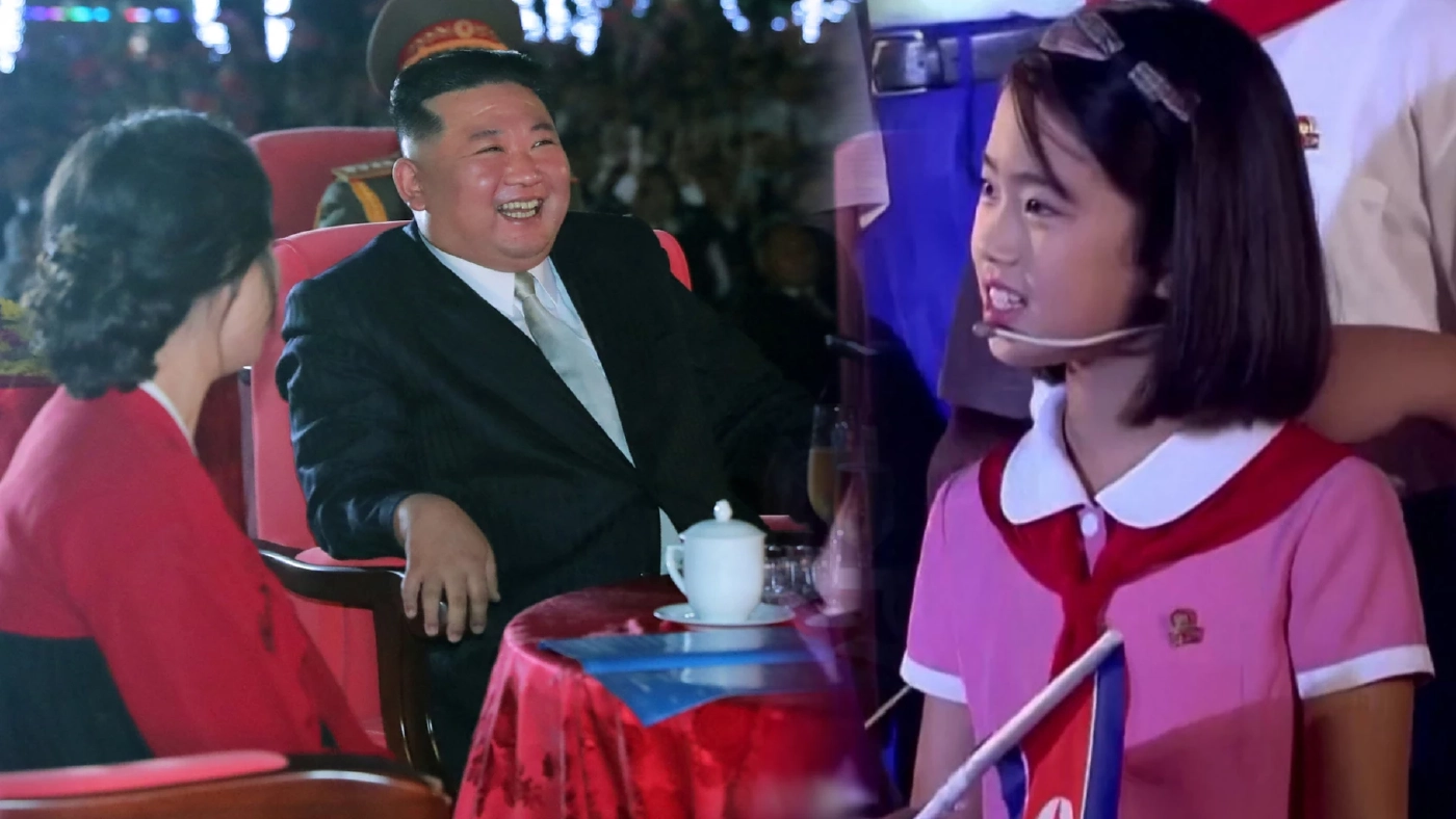 ปิดยังไงก็ไม่มิด ลูกสาวคิม จองอึน ขึ้นเวทีฉลองวันชาติ (คลิป)