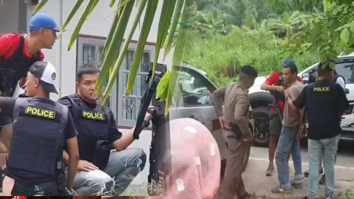 ระทึก ตำรวจคลองท่อม ล้อมจับหนุ่มหลอนยา ใช้ปืนลูกซองยิงญาติเสียชีวิต