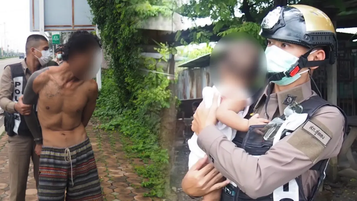 รวบ “หนุ่มหลอนยา” ปีนหลังคาบ้านทั้งคืน ก่อนฟันหัวลูกเลี้ยง 11 ขวบสาหัส รวบ “หนุ่มหลอนยา” ปีนหลังคาบ้านทั้งคืน ก่อนฟันหัวลูกเลี้ยง 11 ขวบสาหัส