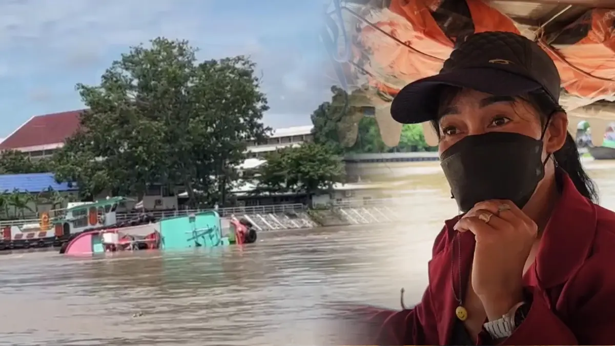 สาวขับเรือท่องเที่ยว เปิดนาทีชีวิตคนขับเรือลากจูงล่มกลางแม่น้ำ (มีคลิป) สาวขับเรือท่องเที่ยว เปิดนาทีชีวิตคนขับเรือลากจูงล่มกลางแม่น้ำ (มีคลิป)
