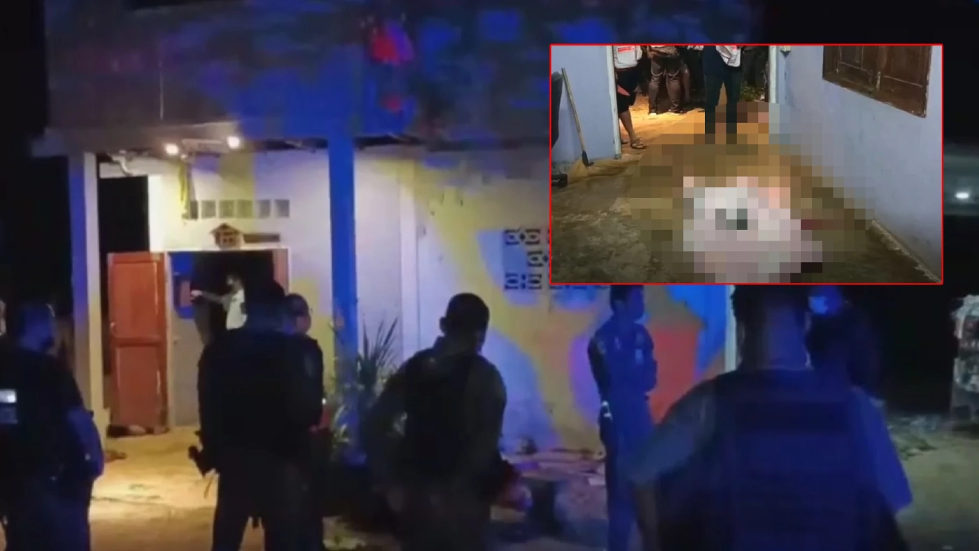 ช็อก “ลูกชาย” ทะเลาะกัน “แม่” เข้าห้าม ถูกปืนลั่นใส่ดับสลดคาบ้าน