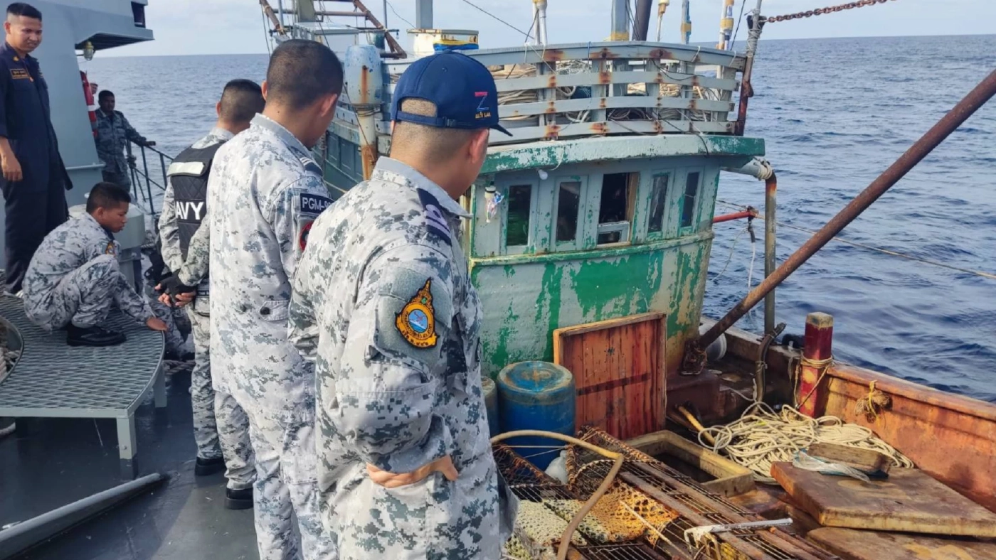 ศรชล. ภาค 2 จับเรือประมงเวียดนาม ลักลอบทำประมงในน่านน้ำไทย