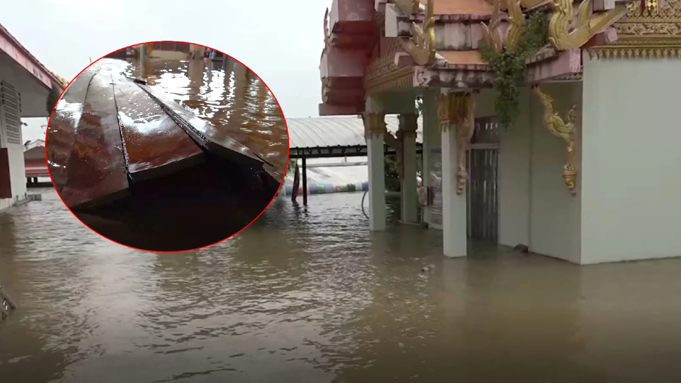 “น้ำท่วมอยุธยา” ยังอ่วมหนัก “โบสถ์ไม้สักวัดดัง" พื้นระเบิดเสียหาย “น้ำท่วมอยุธยา” ยังอ่วมหนัก “โบสถ์ไม้สักวัดดัง" พื้นระเบิดเสียหาย