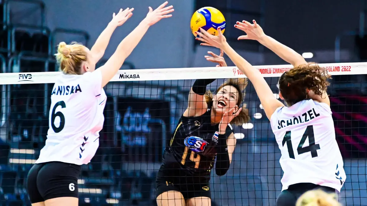 สุดต้าน! "วอลเลย์บอลสาวไทย" พ่ายเยอรมนี 1-3 เซต ศึกลูกยางชิงแชมป์โลก สุดต้าน! "วอลเลย์บอลสาวไทย" พ่ายเยอรมนี 1-3 เซต ศึกลูกยางชิงแชมป์โลก