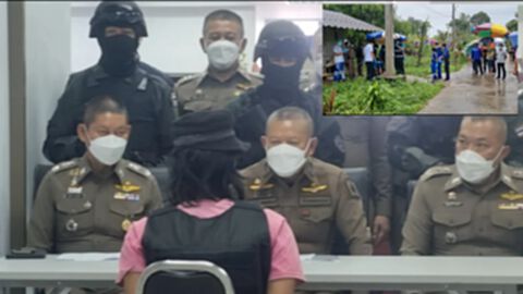 ตร.ภ.7 แถลงรวบคนร้ายปาดคอยายวัย 67 ปี เพื่อชิงเงิน 120 บาท ไปซื้อเหล้ากิน