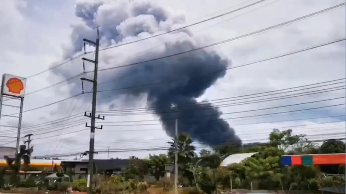 ระทึก! ไฟไหม้โรงไฟฟ้าจะนะ สงขลา กฟผ. ยืนยันไม่กระทบระบบไฟฟ้า