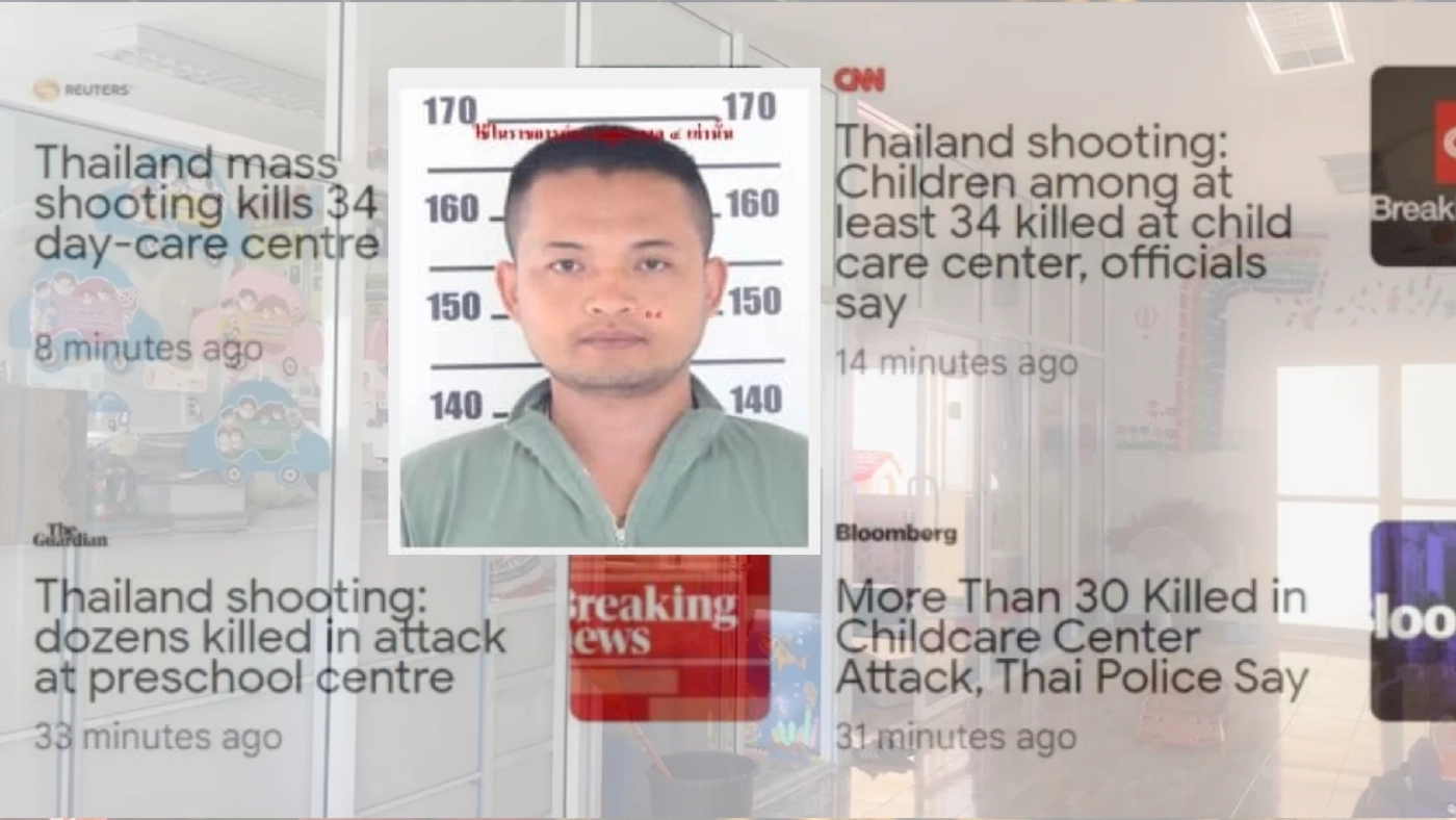 สะเทือนขวัญทั่วโลก สื่อ ตปท. ตีข่าว ตร.คลั่ง กราดยิง เด็ก- ครู 36 ศพ