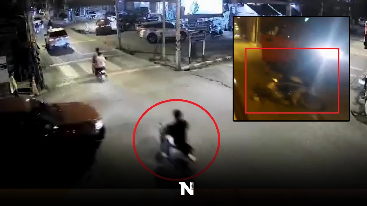 วงจรปิดวินาทีชีวิต กระบะคลั่งชนจยย. ลากไกล 350 ม. หวิดดับ ตร.เร่งล่าตัว - คลิป