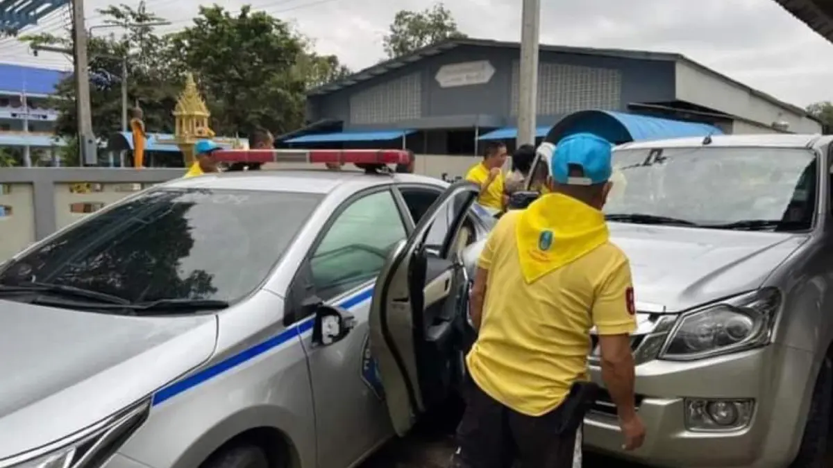 ตร.กองปราบฯ รวบทาสยานรกคลั่ง ทะเลาะเมีย ควงปืนบุก รร. หวังชิงตัวลูก (มีคลิป)