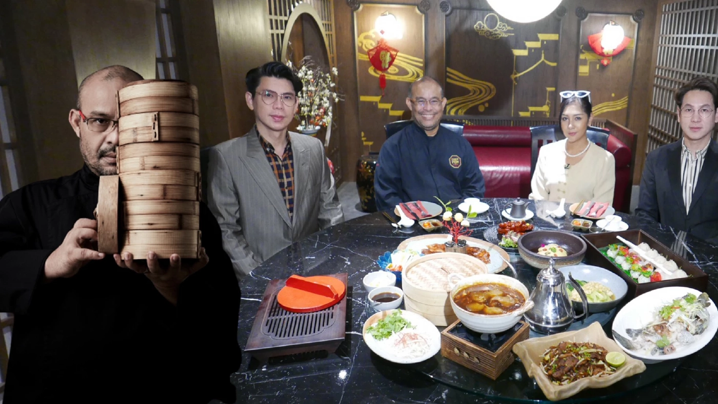 “เชฟป้อม” ชวนสองเซเลบหนุ่มทานเซ็ทอาหารจีน คุ้มค่าวัตถุดิบสุดพรีเมียม