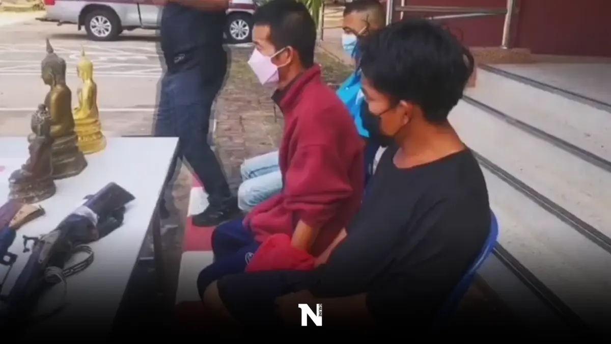 รวบยกแก๊ง หัวขโมยพระพุทธรูปเก่าแก่ หาเงินเสพยาบ้า รวบยกแก๊ง หัวขโมยพระพุทธรูปเก่าแก่ หาเงินเสพยาบ้า