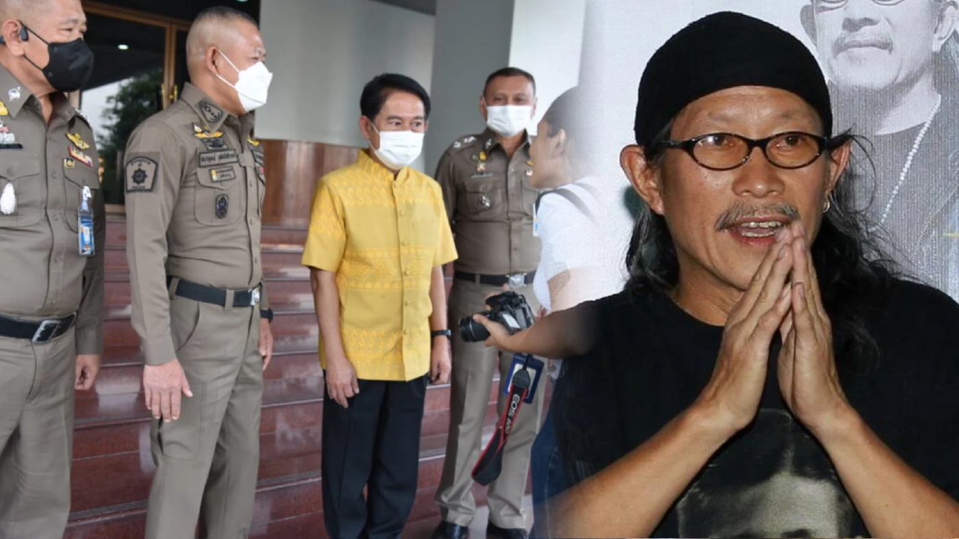 "แอ๊ด คาราบาว" ดอด ยกพานไหว้ขอขมาผู้ว่าฯ ร้องเพลง "หนุ่มสุพรรณ" ขอโทษ
