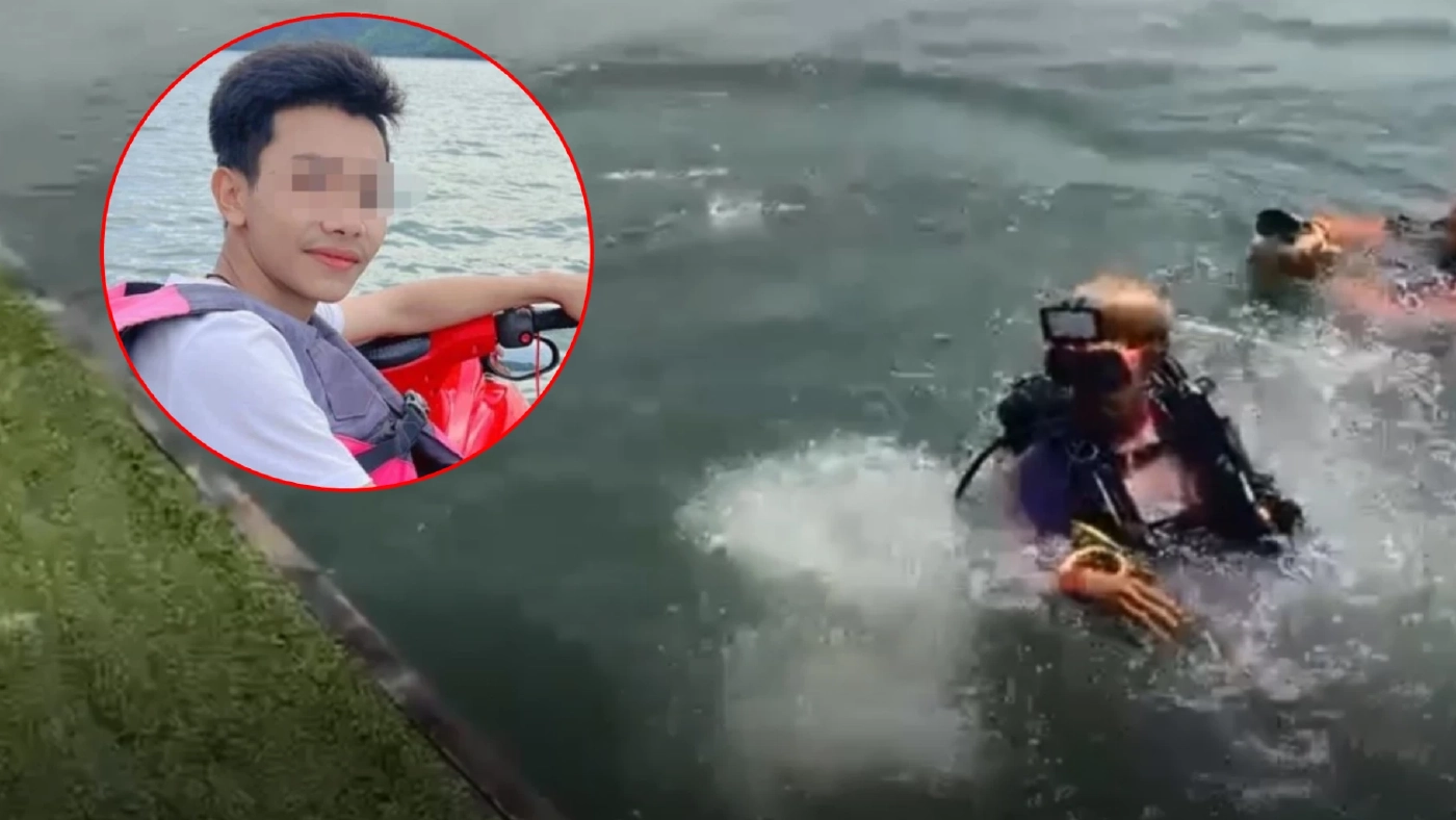 เสริมโดรนเพิ่ม หาร่าง "มาวิน" หนุ่มวัย 18 พลัดตกเจ็ทสกี จมหายในเขื่อนศรีฯ เสริมโดรนเพิ่ม หาร่าง "มาวิน" หนุ่มวัย 18 พลัดตกเจ็ทสกี จมหายในเขื่อนศรีฯ