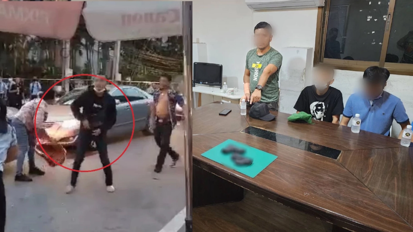 รวบยกแก๊งมาเฟียขู่เรียกเงินร้านหมูปิ้งไม่จ่ายพังร้าน แจ้ง 5 ข้อหาหนัก