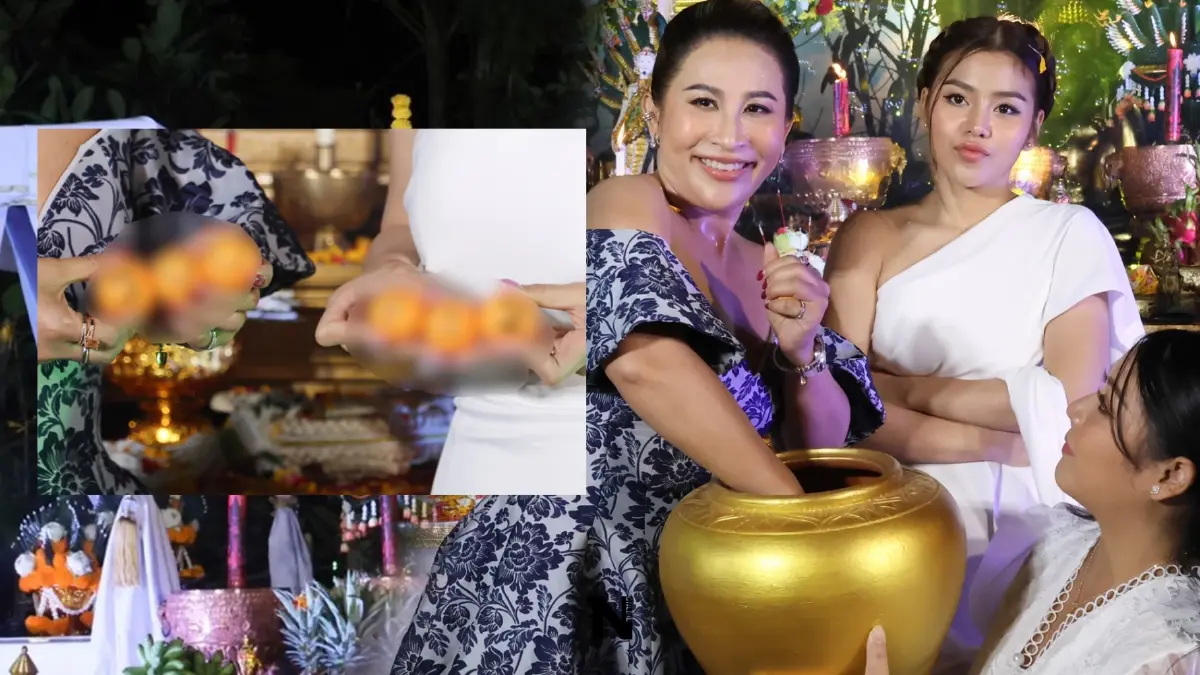 ส่องเลขเด็ด ธัญญ่า- ลาล่า จับปิงปองให้โชค คืนบวงสรวงพญานาค ส่องเลขเด็ด ธัญญ่า- ลาล่า จับปิงปองให้โชค คืนบวงสรวงพญานาค