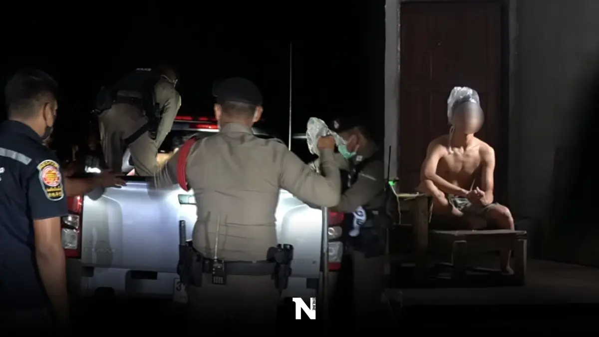 พ่อแม่หนีตาย ลูกชายคลุ้มคลั่งใช้เสียมตี ได้รับบาดเจ็บ