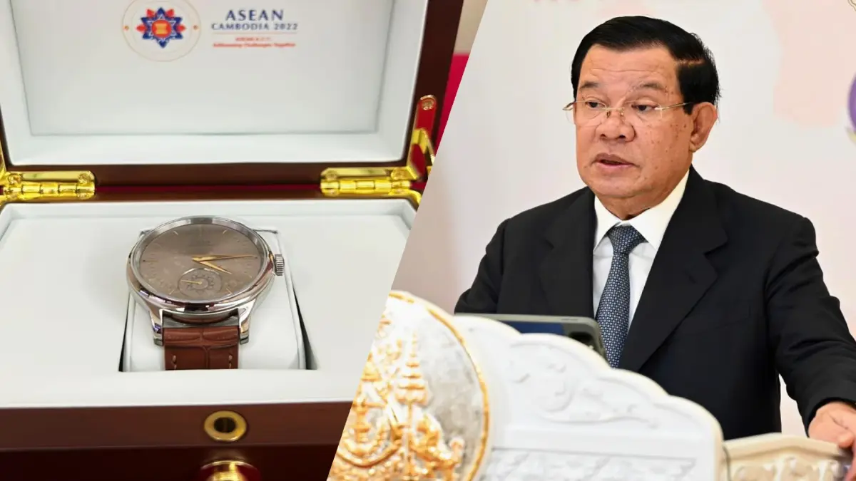 'ฮุน เซน' ใส่นาฬิกาที่กัมพูชาผลิตเองประชุมอาเซียน