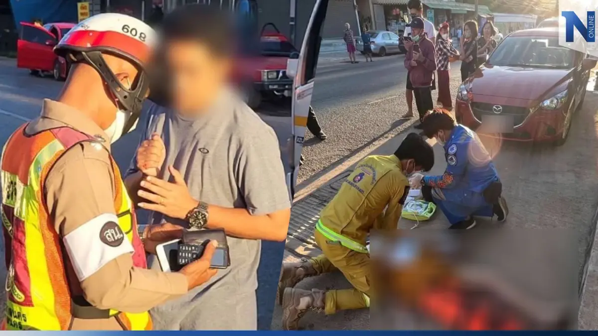 สลด! หนุ่มเมาควบซีวิค ชน "หลวงตาติ่ง" มรณภาพ ชาวบ้านเจ็บ 3