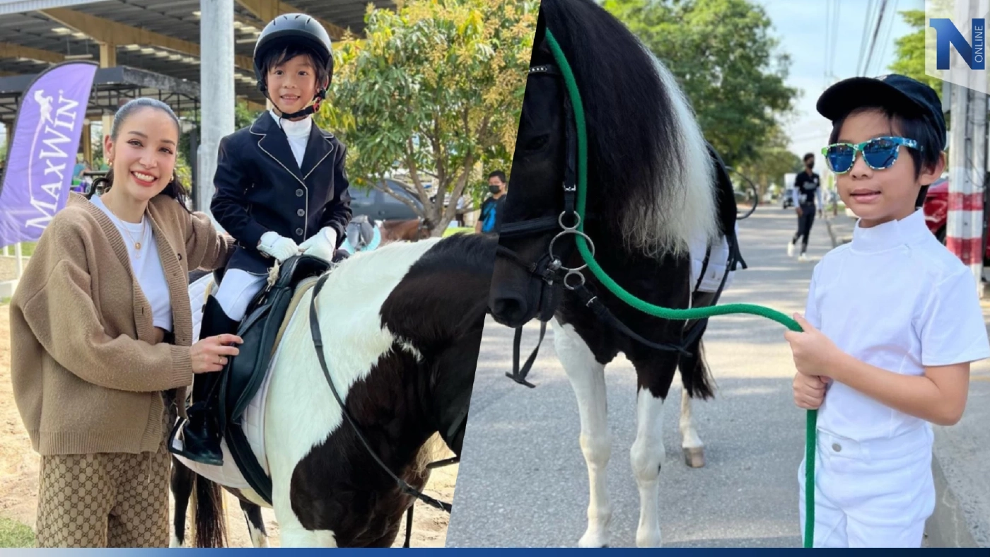 “แพท ณปภา” ทุ่มสุดตัว ดันลูกชาย “น้องเรซซิ่ง” เอาดีกีฬาขี่ม้า