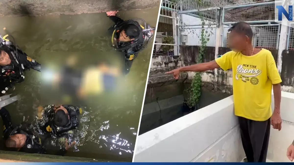 พยานเผยนาทีก่อนชายนิรนามจมน้ำดับ ตร.เร่งหาหลักฐาน-ตรวจวงจรปิด (มีคลิป)