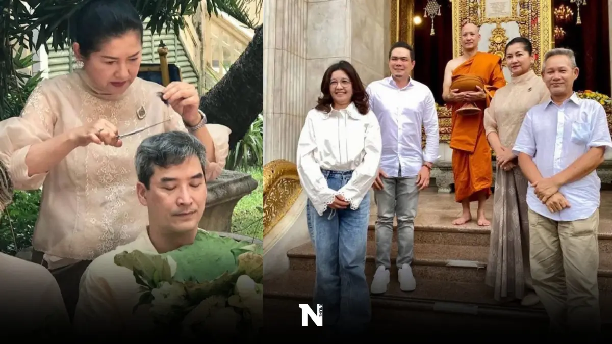 “อู๋ ธนากร โปษยานนท์” ในวัย 50 ปี เข้าพิธีอุปสมบท ทดแทนบุญคุณพ่อ-แม่