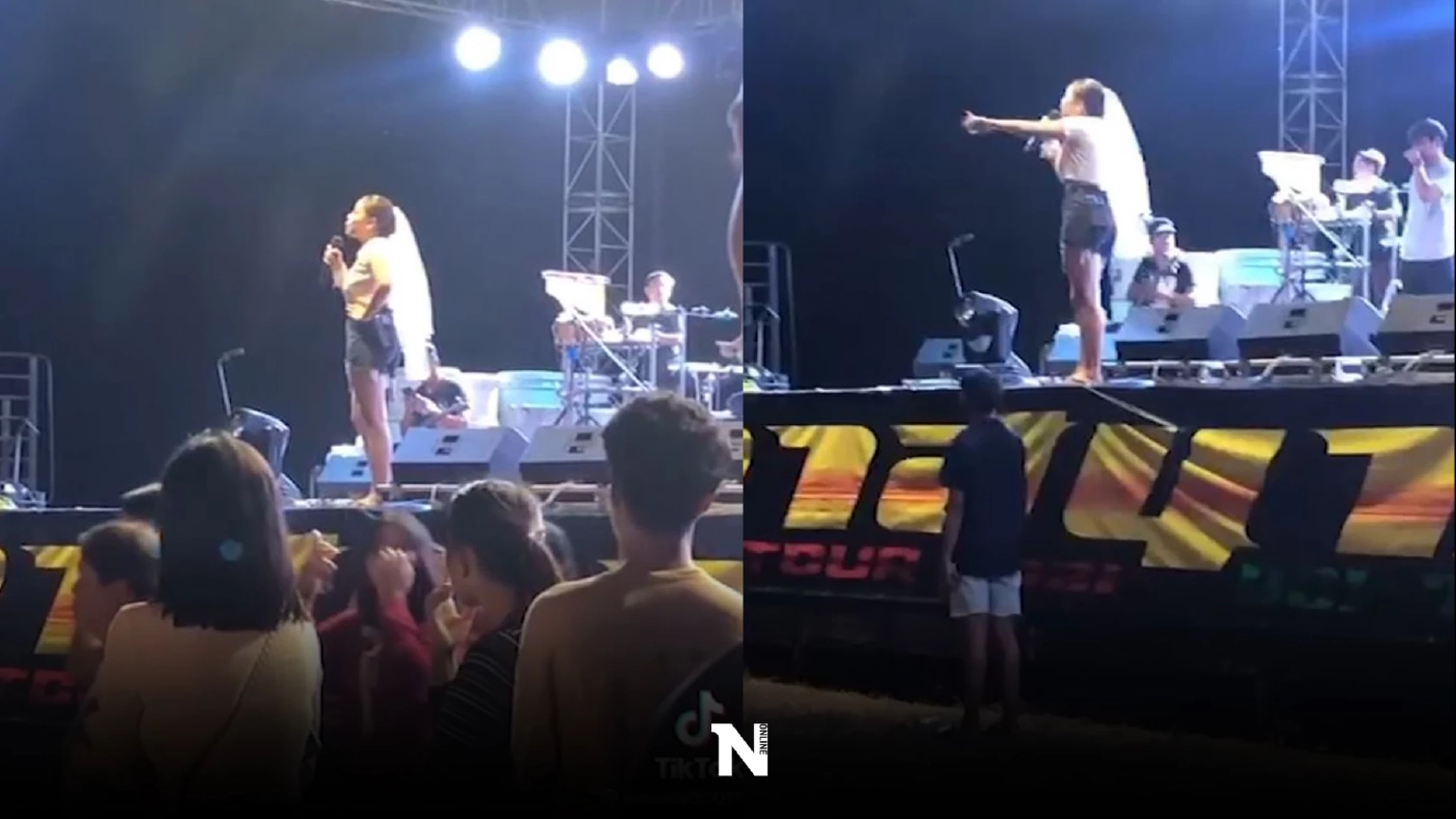 เจ้าสาวเดือด! ขึ้นเวทีด่ากราดวัยรุ่นตีกัน ลั่น ไม่มีเงินอย่าห้าว (มีคลิป)