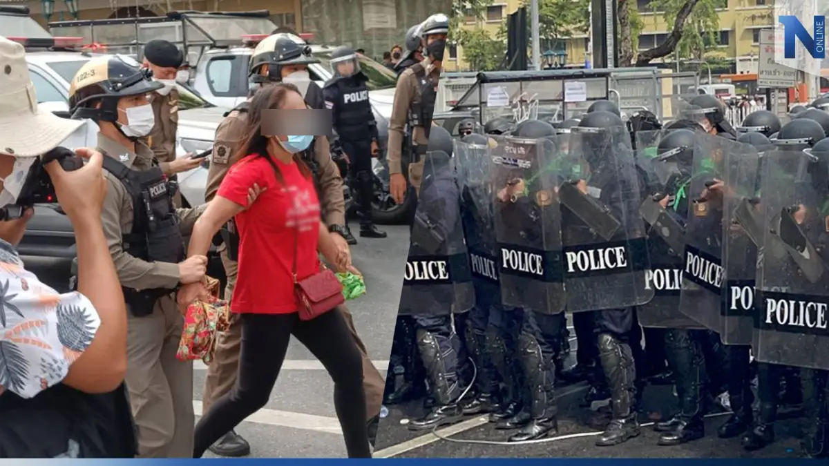 ไทม์ไลน์ม็อบ "กลุ่มราษฎรหยุดเอเปค" ฝ่าแนวกั้น เกิดปะทะตำรวจ (มีคลิป)