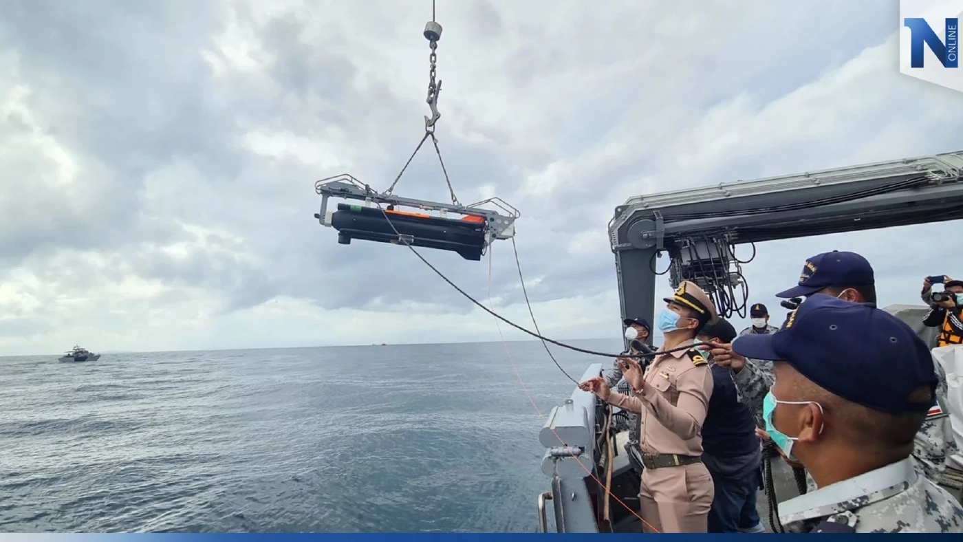 "Sea Fox" สำรวจ"เรือหลวงสุโขทัย"วันแรกล้มเหลว เหตุคลื่นแรง