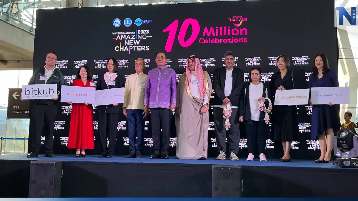 ครบ 10 ล้านคน! วันนี้นักท่องเที่ยวต่างชาติ เข้าไทยครบตามเป้าปี 2565