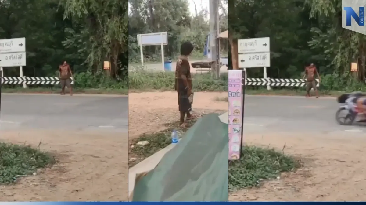 ผวาหนุ่มโรคจิต พฤติกรรมสุดน่ากลัว หวั่นทำร้ายนักท่องเที่ยว (มีคลิป)