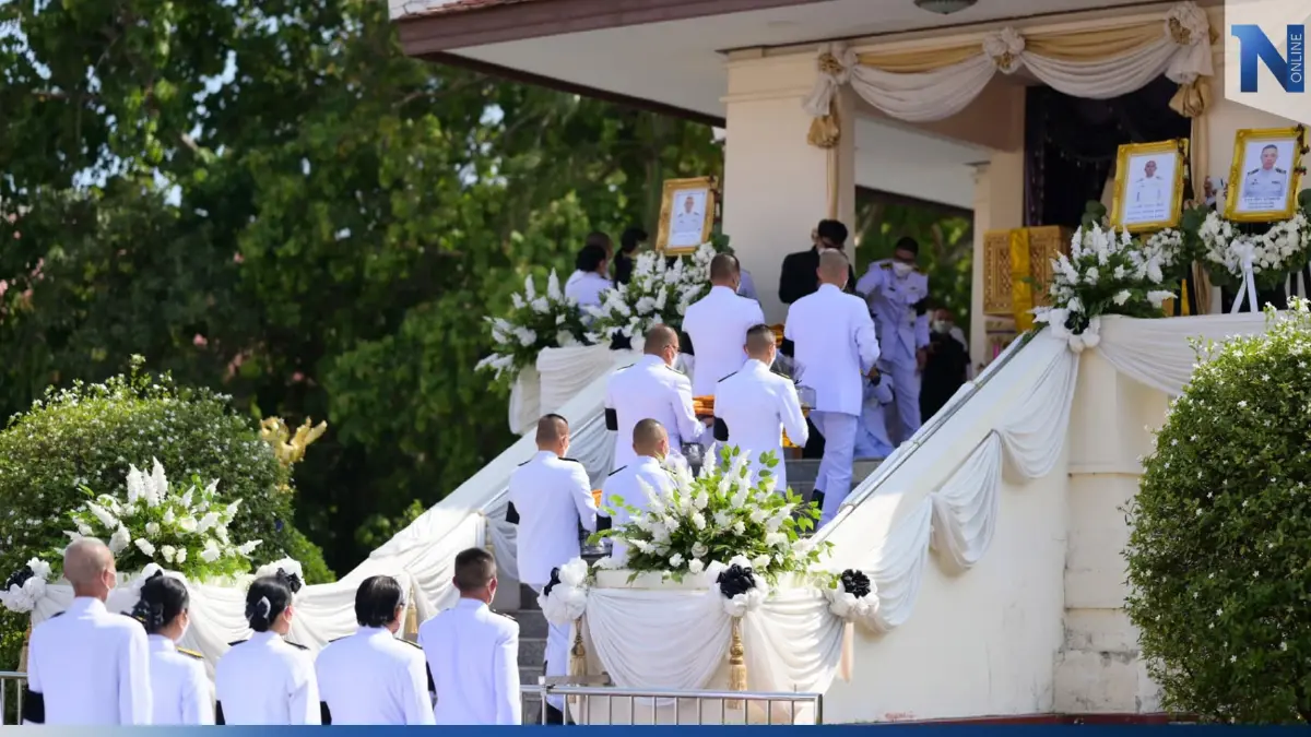 พระราชทานเพลิงศพ 3 กำลังพล เสียชีวิตจาก ร.ล.สุโขทัย อับปาง