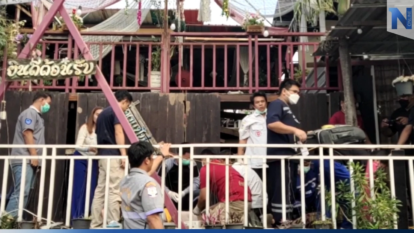 ระทึก! ร้านอาหารดังเมืองแพร่ถล่ม ลูกค้าร่วงสูงกว่า 3 เมตร เจ็บระนาวนับสิบ