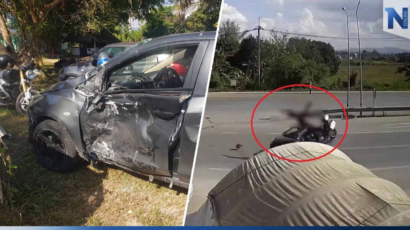 เปิดคลิปนาทีชีวิต นทท.ต่างชาติเปลี่ยนเลนกระทันหัน บิ๊กไบค์ชนจนตัวปลิว