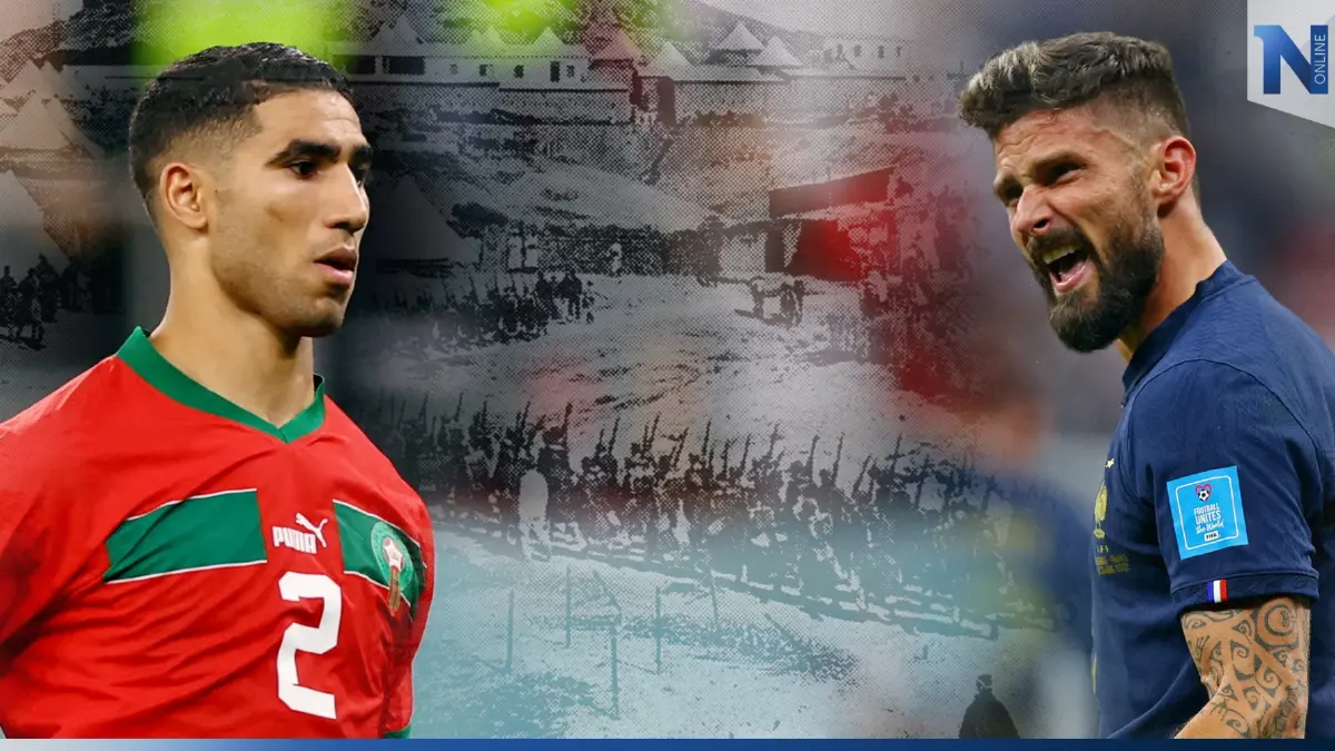 "ฝรั่งเศส vs โมร็อกโก" จากการต่อสู้ทางการเมืองสู่เวทีฟุตบอลโลก