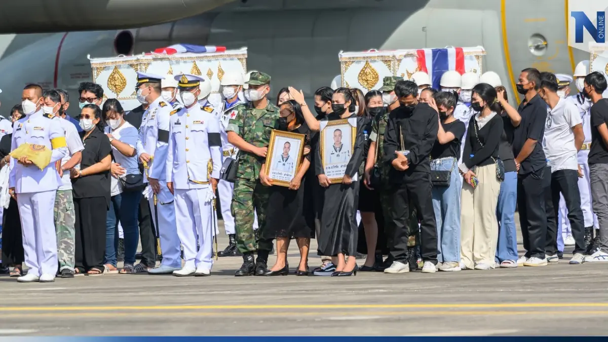 ญาติน้ำตานอง พิธีศพ 11 ร่าง โศกนาฏกรรม "ร.ล.สุโขทัย"